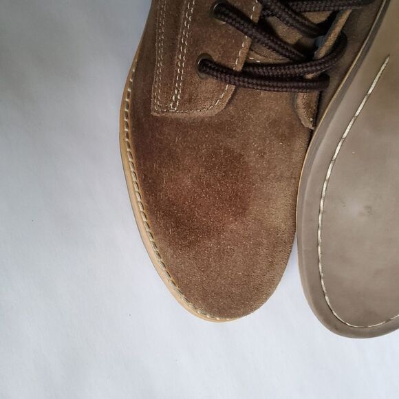 New Diba Suede Leather Brown Lace Up Ankle Boots Size 7.5 - Picture 8 of 10